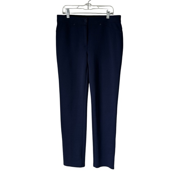 Chico's Blue Straight Leg Pants for Effortless Style - Picture 2 of 9